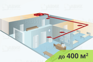 На изображениии Приточная система вентиляции для медицинских учреждений до 400 м2