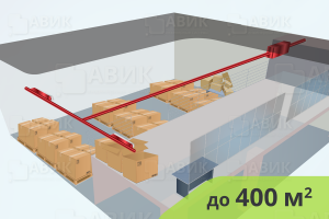 На изображениии Приточная система вентиляции для складских помещений до 400 м2
