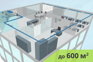 На изображениии Вытяжная система вентиляции для офиса до 600 м2