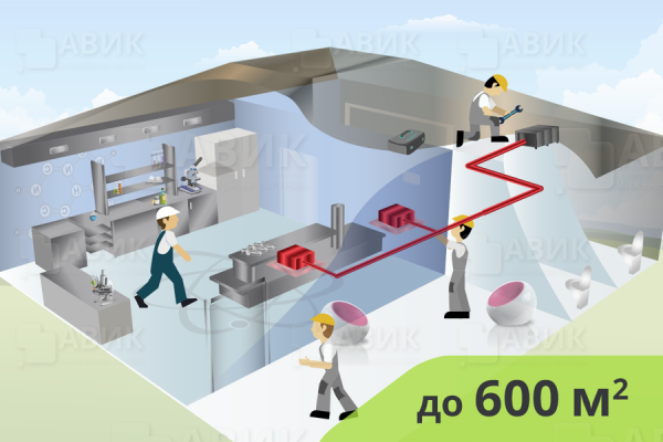 Монтаж приточной вентиляции для чистых помещений до 600 м2