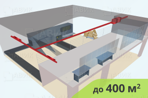На изображениии Приточная система вентиляции для промышленных помещений от 400 м2