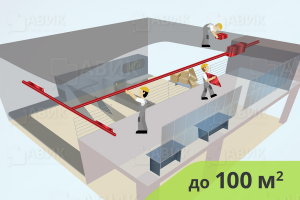 На изображениии Монтаж приточной вентиляции для промышленных помещений от 100 м2