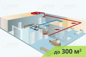 На изображениии Приточно-вытяжная система вентиляции для медицинских учреждений до 300 м2
