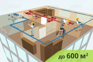 Купить монтаж приточно-вытяжной вентиляции в нежилых помещениях до 600 м2