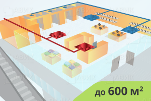 На изображениии Приточно-вытяжная система вентиляции для торговых помещений до 600 м2