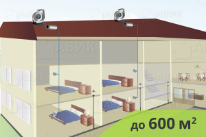 Вытяжная система вентиляции для гостиницы до 600 м2