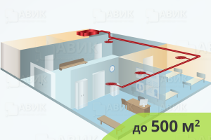 На изображениии Приточная система вентиляции для медицинских учреждений до 500 м2