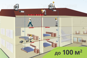 На изображениии Монтаж приточно-вытяжной вентиляции "под ключ" для гостиниц до 100 м2